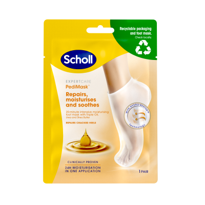 Scholl PediMask 3 x Oil jalkanaamio 1 pari